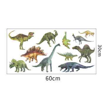 Wandaufkleber für das Kinderzimmer Dinosaurs - 60x30 cm