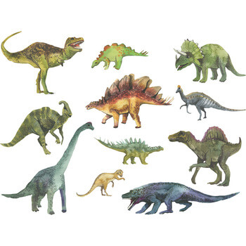 Wandaufkleber für das Kinderzimmer Dinosaurs - 60x30 cm